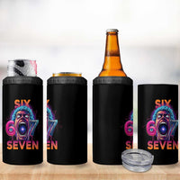Mason 67 Chaos Edition 4 in 1 Can Cooler Tumbler Psychedelic Screaming Six Seven Meme - Wonder Print Shop