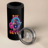 Mason 67 Chaos Edition 4 in 1 Can Cooler Tumbler Psychedelic Screaming Six Seven Meme - Wonder Print Shop