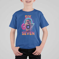 Mason 67 Chaos Edition T Shirt For Kid Psychedelic Screaming Six Seven Meme - Wonder Print Shop