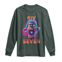 Mason 67 Chaos Edition Long Sleeve Shirt Psychedelic Screaming Six Seven Meme - Wonder Print Shop