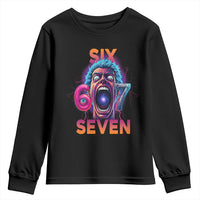 Mason 67 Chaos Edition Youth Sweatshirt Psychedelic Screaming Six Seven Meme - Wonder Print Shop