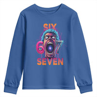 Mason 67 Chaos Edition Youth Sweatshirt Psychedelic Screaming Six Seven Meme - Wonder Print Shop