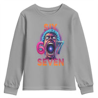 Mason 67 Chaos Edition Youth Sweatshirt Psychedelic Screaming Six Seven Meme - Wonder Print Shop