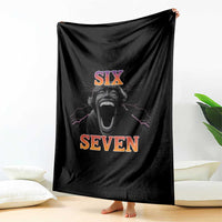 Mason 67 Kid Meme Throw Blanket Devil Edit Viral Six Seven Scream - Wonder Print Shop
