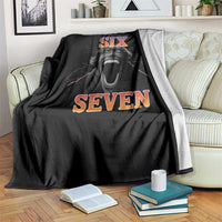 Mason 67 Kid Meme Throw Blanket Devil Edit Viral Six Seven Scream - Wonder Print Shop