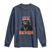 Mason 67 Kid Meme Long Sleeve Shirt Devil Edit Viral Six Seven Scream - Wonder Print Shop