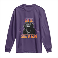 Mason 67 Kid Meme Long Sleeve Shirt Devil Edit Viral Six Seven Scream - Wonder Print Shop