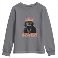 Mason 67 Kid Meme Youth Sweatshirt Devil Edit Viral Six Seven Scream - Wonder Print Shop