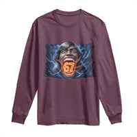 Screaming Mason 67 Kid Meme Long Sleeve Shirt Six Seven Viral Devil Transformation Horror Edit - Wonder Print Shop