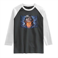 Screaming Mason 67 Kid Meme Raglan Shirt Six Seven Viral Devil Transformation Horror Edit - Wonder Print Shop