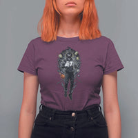 Mason 67 Energy Overload T Shirt For Women Six Seven Meme Lightning Horror Devil Edit - Wonder Print Shop