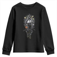 Mason 67 Energy Overload Youth Sweatshirt Six Seven Meme Lightning Horror Devil Edit - Wonder Print Shop