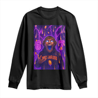 Mason 67 Meme Graphic Long Sleeve Shirt Glowing Eyes Devil Edit 6 7 Viral Six Seven Scream - Wonder Print Shop