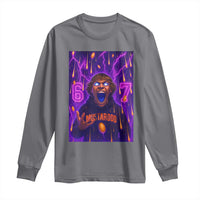 Mason 67 Meme Graphic Long Sleeve Shirt Glowing Eyes Devil Edit 6 7 Viral Six Seven Scream - Wonder Print Shop