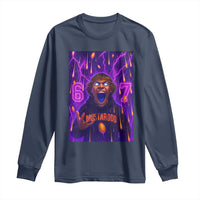 Mason 67 Meme Graphic Long Sleeve Shirt Glowing Eyes Devil Edit 6 7 Viral Six Seven Scream - Wonder Print Shop
