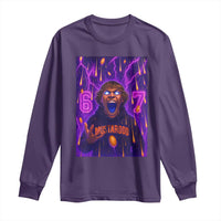 Mason 67 Meme Graphic Long Sleeve Shirt Glowing Eyes Devil Edit 6 7 Viral Six Seven Scream - Wonder Print Shop