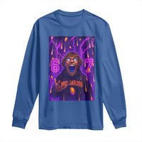 Mason 67 Meme Graphic Long Sleeve Shirt Glowing Eyes Devil Edit 6 7 Viral Six Seven Scream - Wonder Print Shop