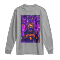 Mason 67 Meme Graphic Long Sleeve Shirt Glowing Eyes Devil Edit 6 7 Viral Six Seven Scream - Wonder Print Shop