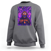 Mason 67 Meme Graphic Sweatshirt Glowing Eyes Devil Edit 6 7 Viral Six Seven Scream - Wonder Print Shop