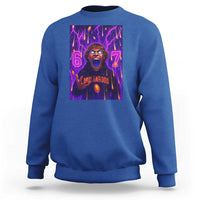 Mason 67 Meme Graphic Sweatshirt Glowing Eyes Devil Edit 6 7 Viral Six Seven Scream - Wonder Print Shop