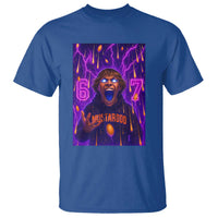 Mason 67 Meme Graphic T Shirt Glowing Eyes Devil Edit 6 7 Viral Six Seven Scream - Wonder Print Shop