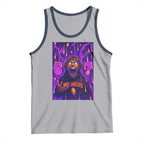 Mason 67 Meme Graphic Tank Top Glowing Eyes Devil Edit 6 7 Viral Six Seven Scream - Wonder Print Shop