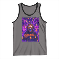 Mason 67 Meme Graphic Tank Top Glowing Eyes Devil Edit 6 7 Viral Six Seven Scream - Wonder Print Shop