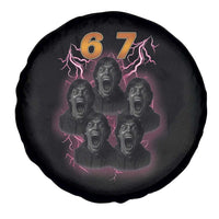 Mason 6 7 Meme Graphic Spare Tire Cover Six Seven 67 Meme Horror Edit Bootleg - Wonder Print Shop