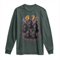 Mason 6 7 Meme Graphic Long Sleeve Shirt Six Seven 67 Meme Horror Edit Bootleg - Wonder Print Shop