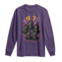 Mason 6 7 Meme Graphic Long Sleeve Shirt Six Seven 67 Meme Horror Edit Bootleg - Wonder Print Shop
