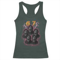 Mason 6 7 Meme Graphic Racerback Tank Top Six Seven 67 Meme Horror Edit Bootleg - Wonder Print Shop