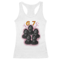 Mason 6 7 Meme Graphic Racerback Tank Top Six Seven 67 Meme Horror Edit Bootleg - Wonder Print Shop