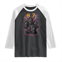 Mason 6 7 Meme Graphic Raglan Shirt Six Seven 67 Meme Horror Edit Bootleg - Wonder Print Shop