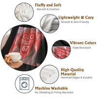 67 Mason Kid Glitchcore Graphic Throw Blanket Screaming Boy Six Seven Viral Meme Devil Edit - Wonder Print Shop