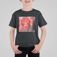 67 Mason Kid Glitchcore Graphic T Shirt For Kid Screaming Boy Six Seven Viral Meme Devil Edit - Wonder Print Shop