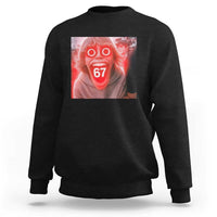 67 Mason Kid Glitchcore Graphic Sweatshirt Screaming Boy Six Seven Viral Meme Devil Edit - Wonder Print Shop