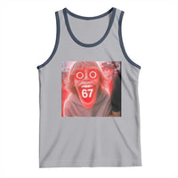 67 Mason Kid Glitchcore Graphic Tank Top Screaming Boy Six Seven Viral Meme Devil Edit - Wonder Print Shop