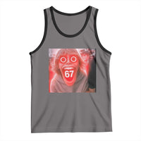 67 Mason Kid Glitchcore Graphic Tank Top Screaming Boy Six Seven Viral Meme Devil Edit - Wonder Print Shop