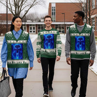 Six Seven Energy Overload Graphic V-Neck Knit Sweater Vest 67 Mason Kid Analog Horror Meme - Wonder Print Shop