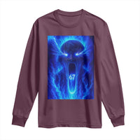 Six Seven Energy Overload Graphic Long Sleeve Shirt 67 Mason Kid Analog Horror Meme - Wonder Print Shop