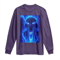 Six Seven Energy Overload Graphic Long Sleeve Shirt 67 Mason Kid Analog Horror Meme - Wonder Print Shop