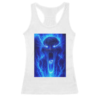 Six Seven Energy Overload Graphic Racerback Tank Top 67 Mason Kid Analog Horror Meme - Wonder Print Shop