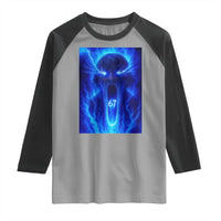 Six Seven Energy Overload Graphic Raglan Shirt 67 Mason Kid Analog Horror Meme - Wonder Print Shop