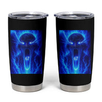 Six Seven Energy Overload Graphic Tumbler Cup 67 Mason Kid Analog Horror Meme - Wonder Print Shop