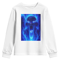 Six Seven Energy Overload Graphic Youth Sweatshirt 67 Mason Kid Analog Horror Meme - Wonder Print Shop