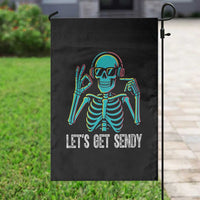 Lets Get Sendy Skeleton Garden Flag Full Send Vibes Glowcore - Wonder Print Shop