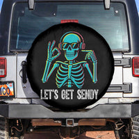 Lets Get Sendy Skeleton Spare Tire Cover Full Send Vibes Glowcore - Wonder Print Shop