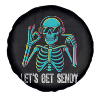 Lets Get Sendy Skeleton Spare Tire Cover Full Send Vibes Glowcore - Wonder Print Shop