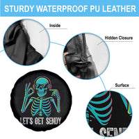 Lets Get Sendy Skeleton Spare Tire Cover Full Send Vibes Glowcore - Wonder Print Shop