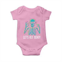 Lets Get Sendy Skeleton Baby Onesie Full Send Vibes Glowcore - Wonder Print Shop